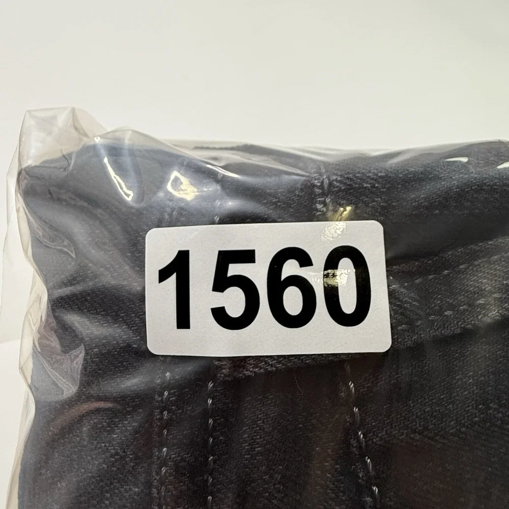 Alberto Men's Brushed Double Black Denim Jeans Modern Fit Straight‎ 36/32 Stone
